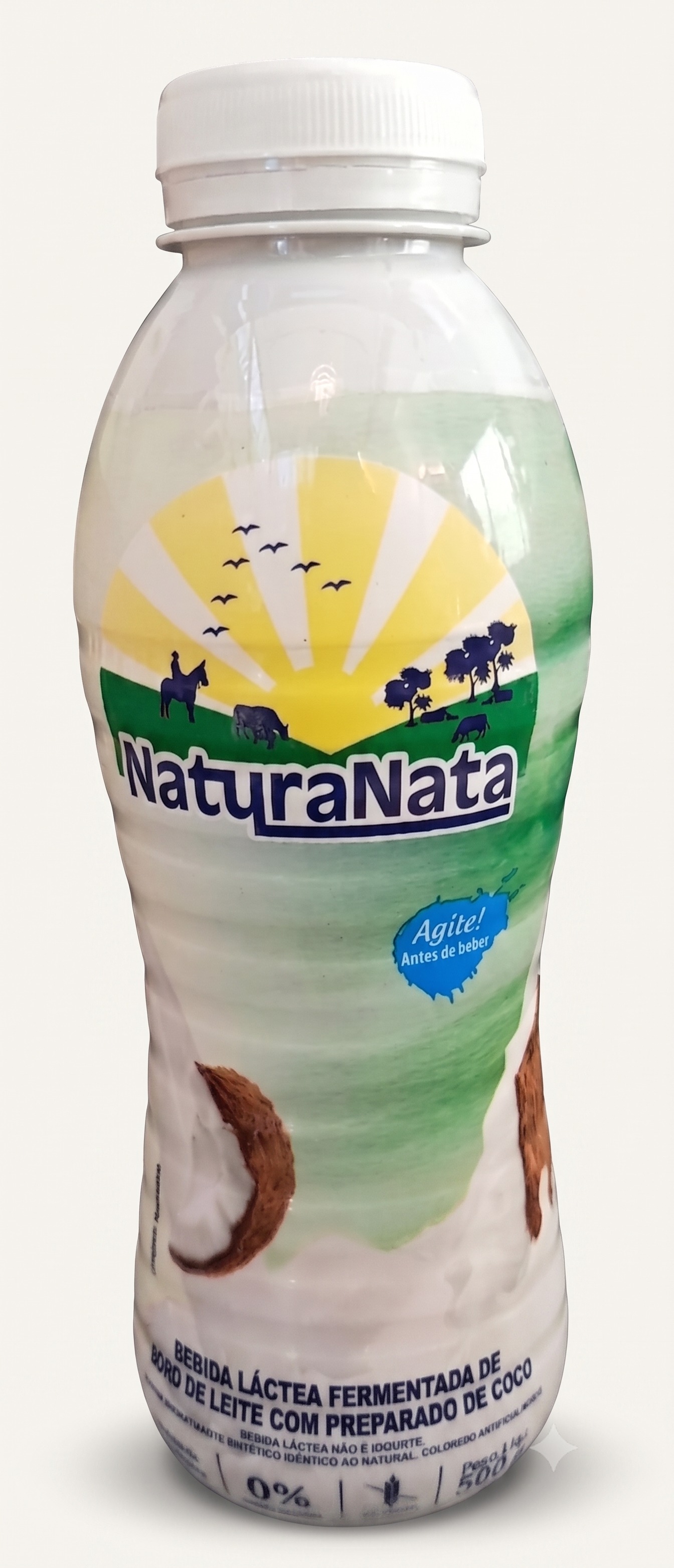Bebida Láctea Fermentada sabor coco, garrafa 500ml