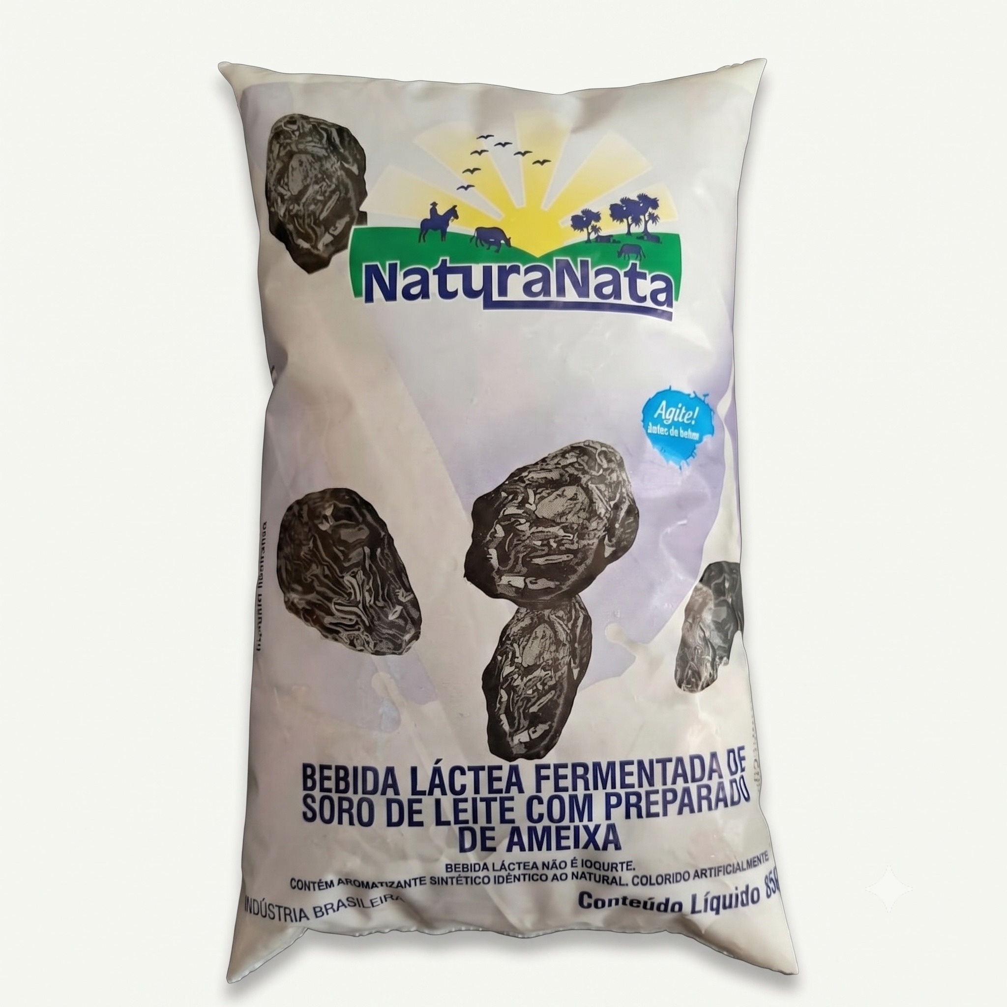 Bebida Láctea Fermentada sabor ameixa, pacote 850g